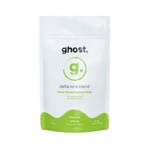 Kiwi Lime Delta 9 Ghost Gummies 1000mg | Premium Cannabis Edibles | Ghost Edibles