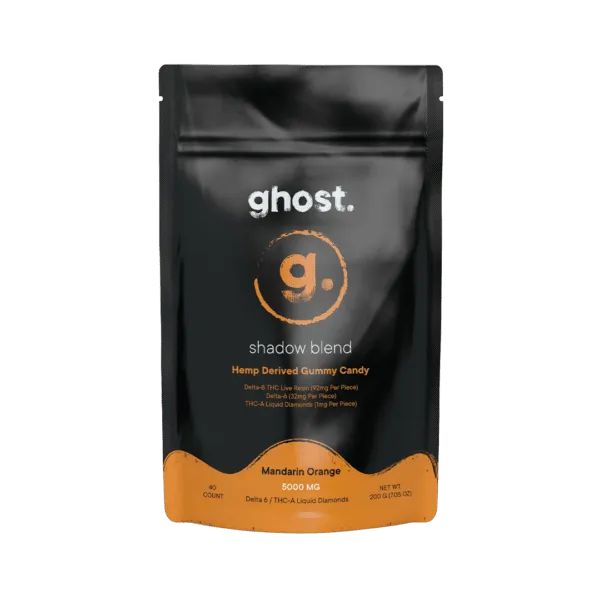Mandarin Orange Shadow Blend Ghost Gummies 5000mg | Premium Cannabis Edibles | Ghost Edibles